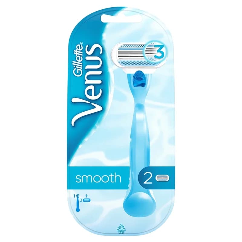 خودتراش زنانه ژیلت ونوس مدل Venus Smooth به همراه تیغ یدک